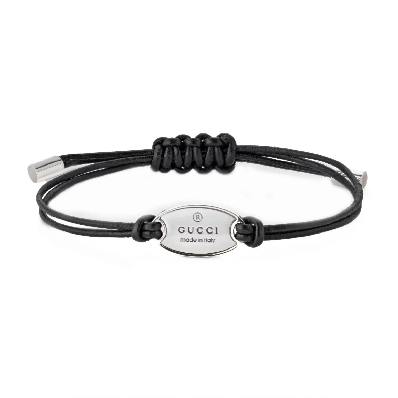 Black Onyx - Inlaid Wedding Bands with a Mysterious AuraGucci Trademark Cord Tag Bracelet