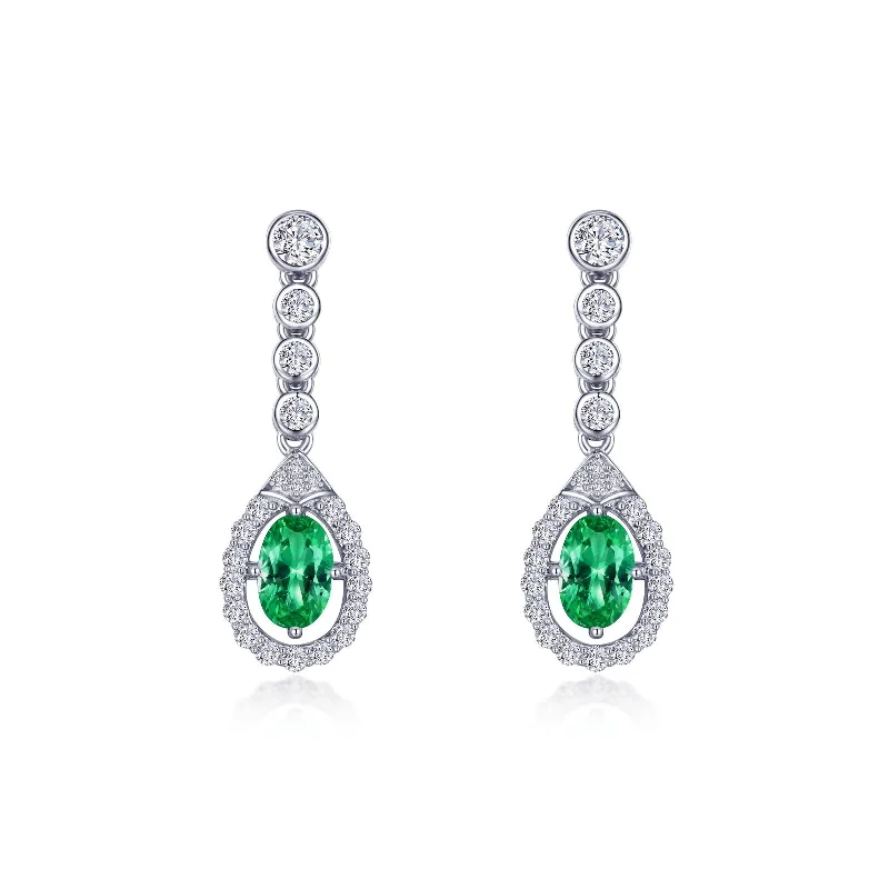 Lafonn Classic Emerald Earring E0579CEP00