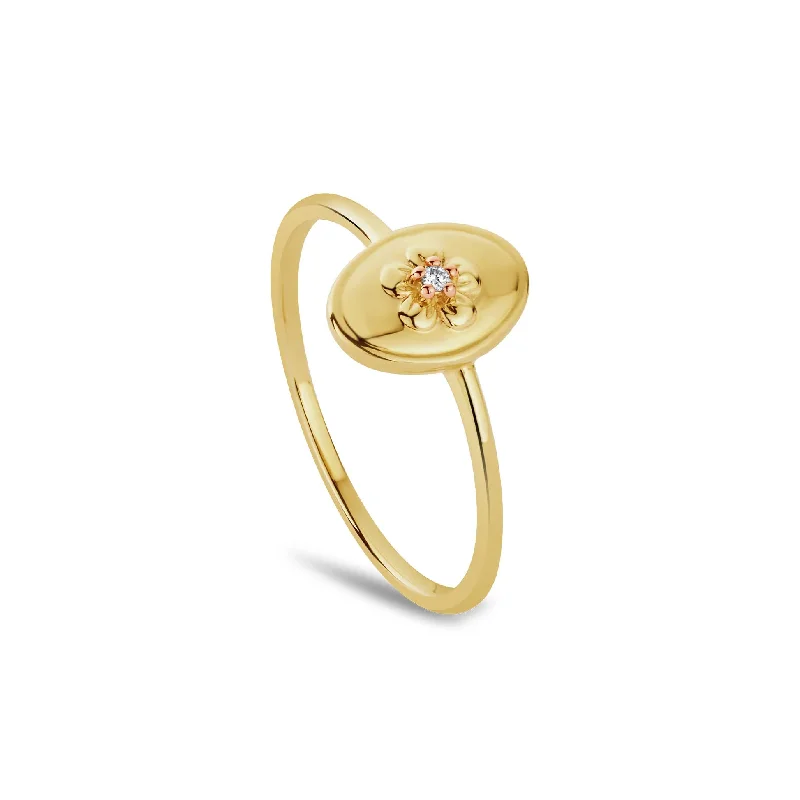 Vintage - Inspired Wedding Bands with Filigree ScrollworkClogau Forget Me Not Gold and Diamond Ring