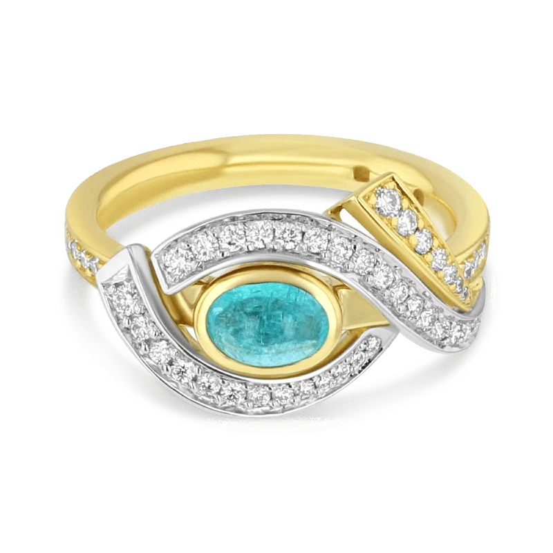 Topaz Gemstone Rings with a Faceted Cut and Shimmering EffectTopaz Gemstone Rings with a Faceted Cut and Shimmering EffectEnchanted Ring