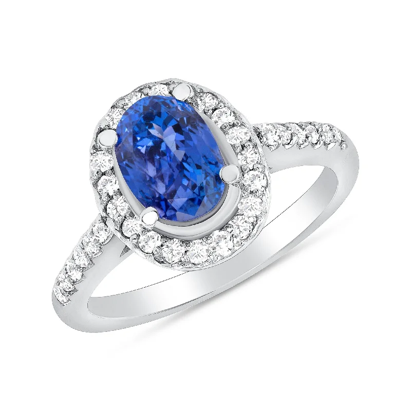 Moonstone Gemstone Rings with a Mysterious SheenMoonstone Gemstone Rings with a Mysterious Sheen1.43 ct Tanzanite and Diamond Ring in 14k White Gold