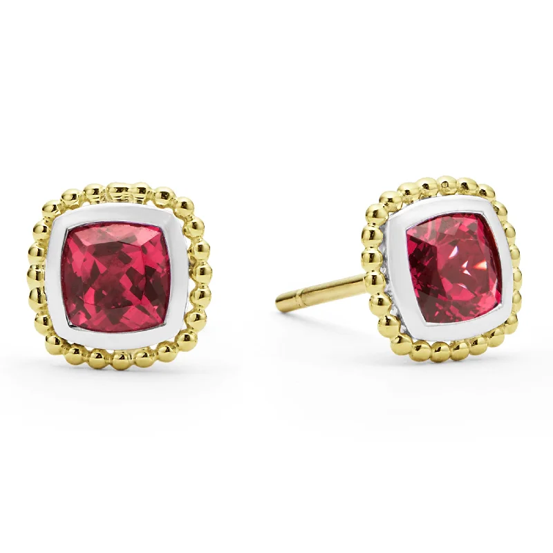 Sapphire Gemstone Rings in a Victorian - Inspired DesignSapphire Gemstone Rings in a Victorian - Inspired DesignRittenhouse Two-Tone Rhodolite Garnet Stud Earrings