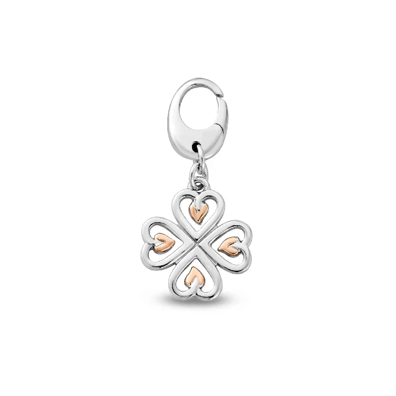 Braided Metal Wedding Bands in a Contemporary StyleClogau Tree of Life Insignia Silver Heart Charm