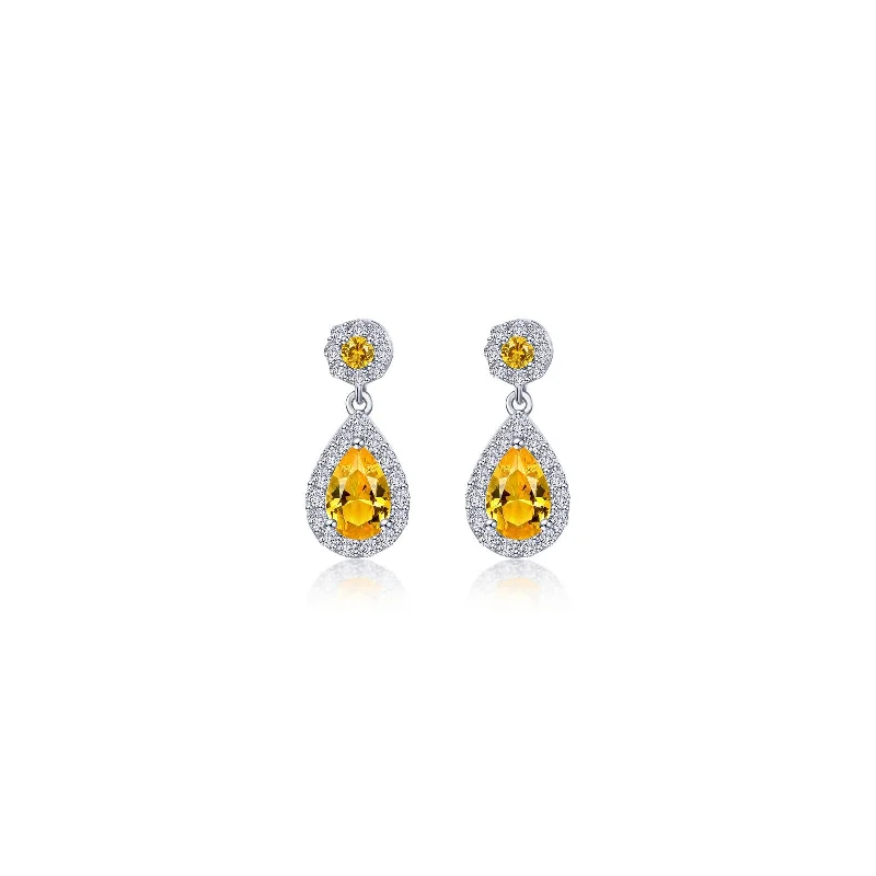 Lafonn Classic Citrine Earring E0590CAP00