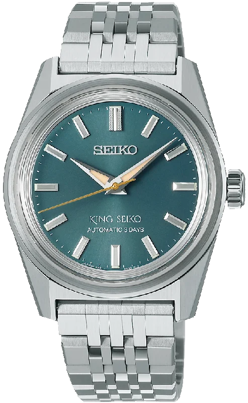 Emerald - Embellished Wedding Bands for a Pop of ColorKing Seiko KSK 6R in Preppy Green