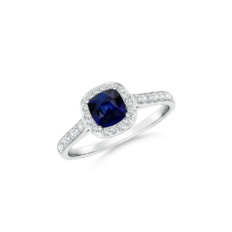 Lapis Lazuli Gemstone Rings with Gold - Leaf InclusionsLapis Lazuli Gemstone Rings with Gold - Leaf Inclusions3.00 Cttw Sapphire Halo Ring Solid Sterling Silver Size 6 7 8 9 Lab Created