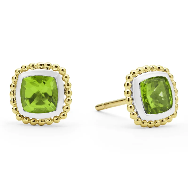 Ruby Gemstone Rings with Intricate Gold Filigree SettingsRuby Gemstone Rings with Intricate Gold Filigree SettingsRittenhouse Two-Tone Peridot Stud Earrings