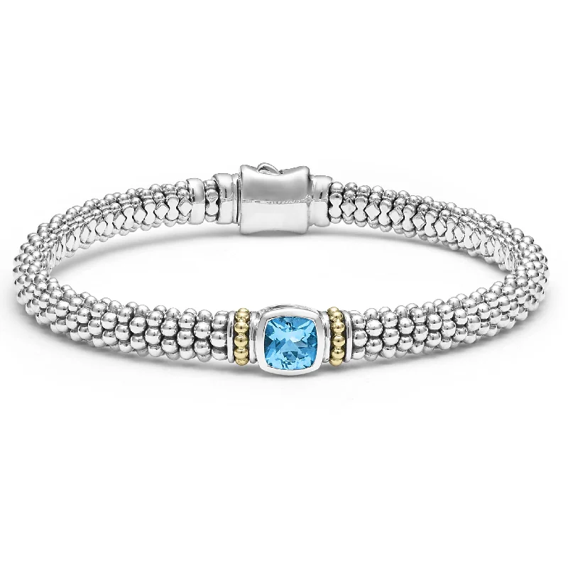 Sapphire Gemstone Rings in a Victorian - Inspired DesignSapphire Gemstone Rings in a Victorian - Inspired DesignRittenhouse Swiss Blue Topaz Caviar Bracelet | 6mm