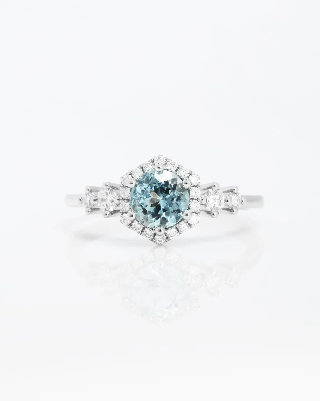 Sapphire Gemstone Rings in a Victorian - Inspired DesignSapphire Gemstone Rings in a Victorian - Inspired DesignAlly Aquamarine