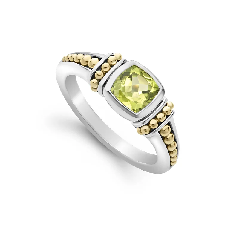 Topaz Gemstone Rings with a Faceted Cut and Shimmering EffectTopaz Gemstone Rings with a Faceted Cut and Shimmering EffectRittenhouse Peridot Ring