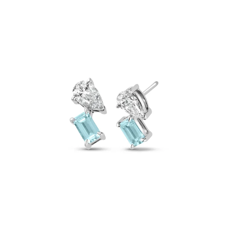 Laser - Cut Wedding Bands with Intricate Geometric PatternsClogau Ti a Fi White Gold, Diamond and Aquamarine Earrings