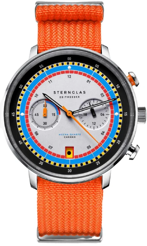 Two - Tone Wedding Bands Combining Yellow Gold and PalladiumSternglas Hamburg Chrono Regatta White