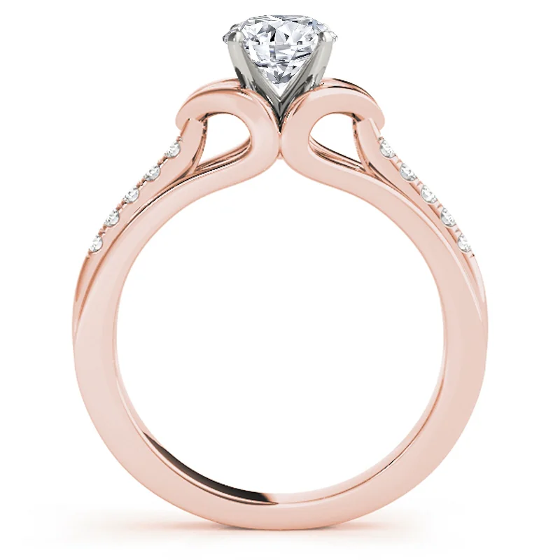 Art Nouveau - Inspired Engagement Rings with Organic MotifsAuriya 14k Rose Gold Lab Grown Round Diamond Engagement Ring 0.50 to 5.00 ct. tw. (F-G VS)