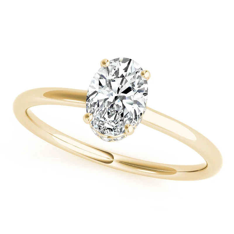 Platinum Engagement Rings with Milgrain EdgesAuriya 14k Yellow Gold Lab Grown Oval Diamond Halo Engagement Ring 0.50 to 5.00 ct. tw. (F-G VS)