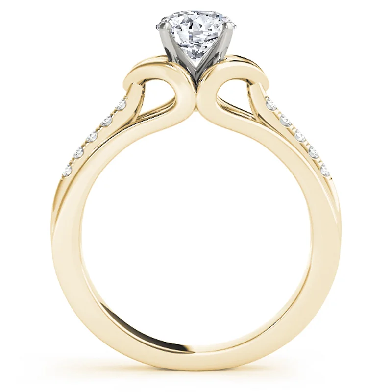 Engagement Rings with a Triple - Row Diamond BandAuriya 14k Yellow Gold Lab Grown Round Diamond Engagement Ring 0.50 to 5.00 ct. tw. (F-G VS)