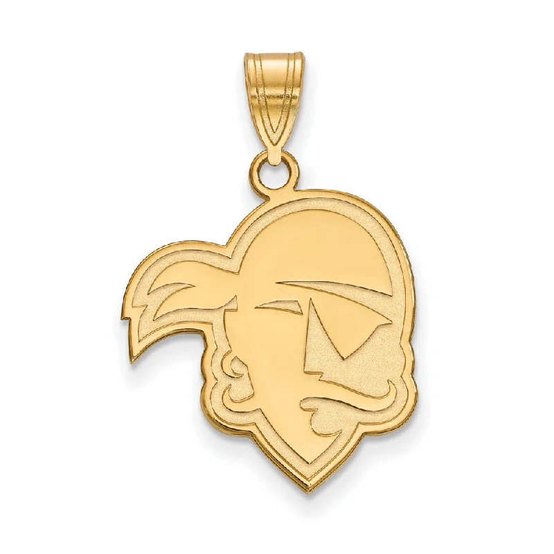 Coral - Trimmed Pendants with Seashell and Pearl Accents14k Gold Plated Silver Seton Hall U. Large Mascot Pendant