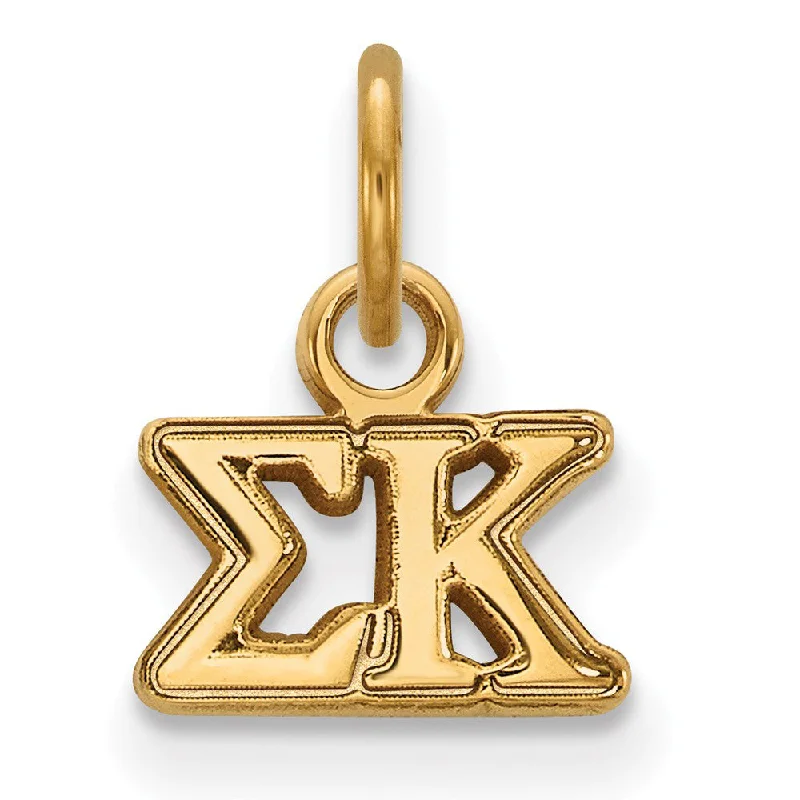 Amber Pendants with Fossilized Insect Inclusions14K Gold Plated Silver Sigma Kappa XS (Tiny) Greek Letters Charm