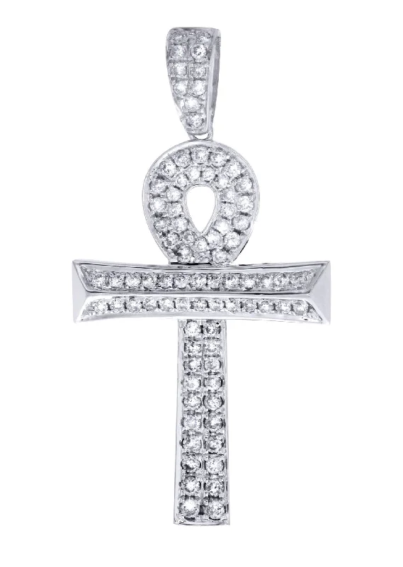 Owl - Shaped Pendant Necklaces with Crystal - Studded EyesOwl - Shaped Pendant Necklaces with Crystal - Studded EyesDiamond Ankh Pendant | 0.47 Carats | 3.44 Grams