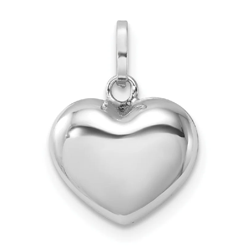 Jade - Carved Pendants in the Form of a Buddha Statue14k White Gold Puffed Heart Pendant, 12mm