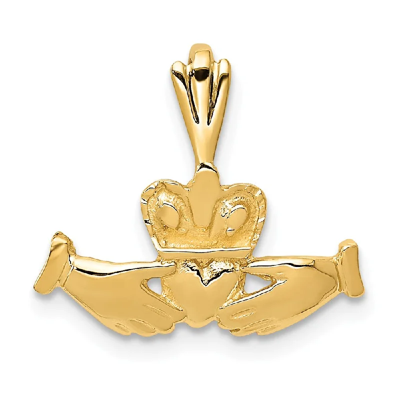 Resin Pendants with Encapsulated Butterfly Wings14k Yellow Gold Claddagh Pendant, 16mm (5/8 inch)