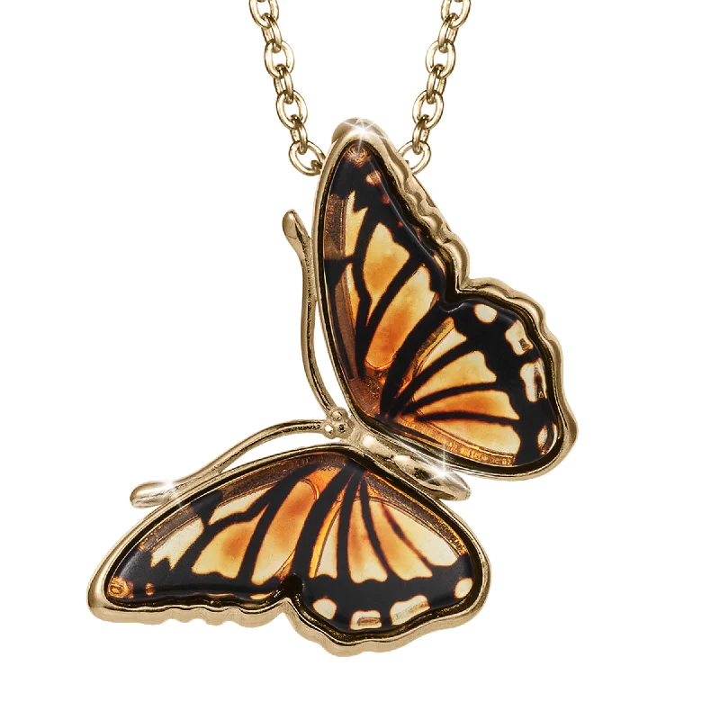 Sun - Pendant Necklaces with Radiant Yellow Citrine CentersSun - Pendant Necklaces with Radiant Yellow Citrine CentersBaltic Amber Butterfly Pendant