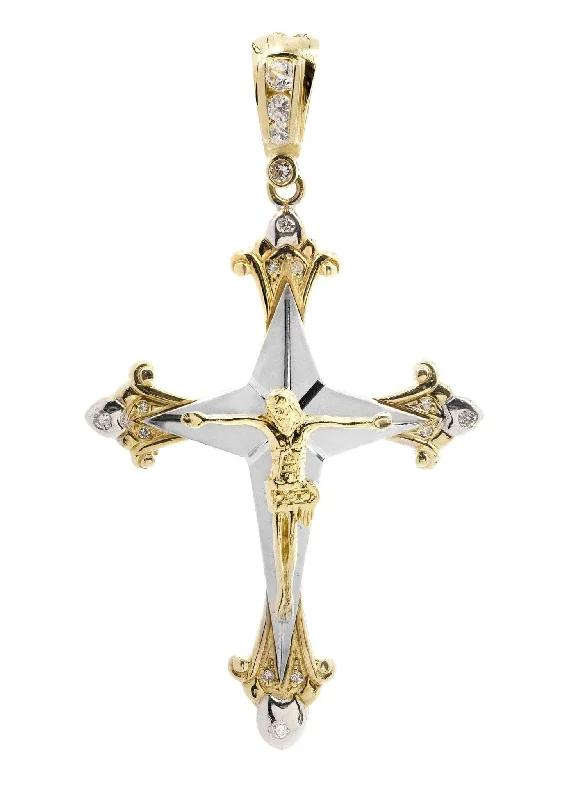 Crescent - Moon Pendant Necklaces with Pearl - Embellished CurvesCrescent - Moon Pendant Necklaces with Pearl - Embellished Curves10K Gold Cross / Crucifix Pendant  |  14.4 Grams