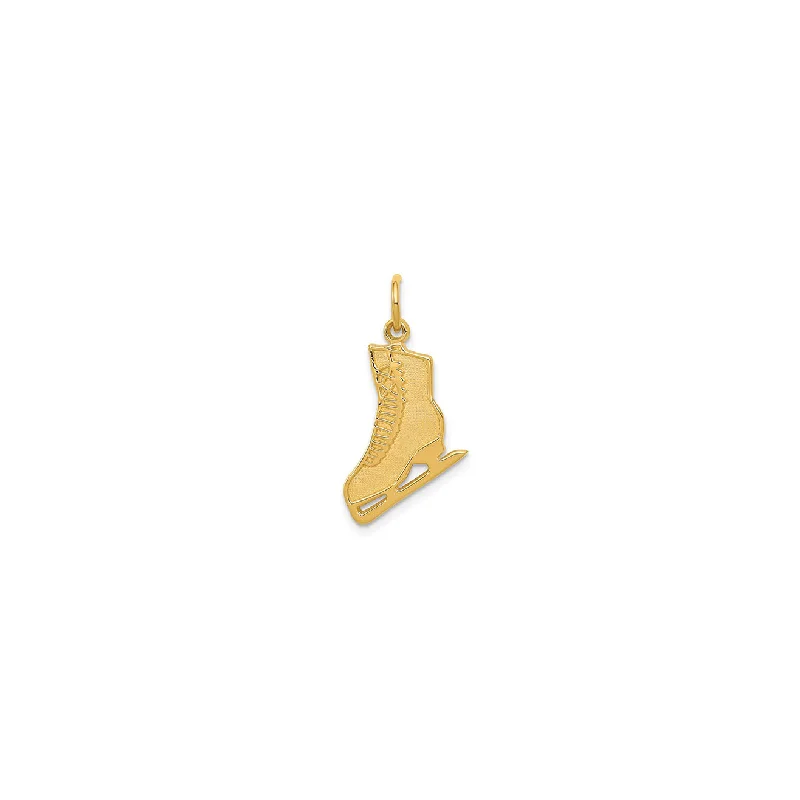 Jade - Carved Pendants in the Form of a Buddha StatueIce Skate Pendant (14K)