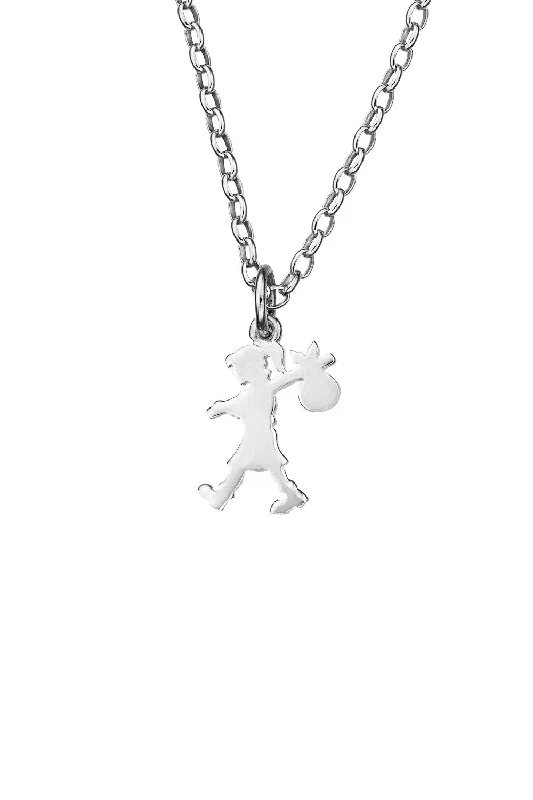 Anchor - Pendant Necklaces with Nautical - Themed Rope ChainsAnchor - Pendant Necklaces with Nautical - Themed Rope ChainsKaren Walker Runaway Girl Pendant - Silver, 45cm