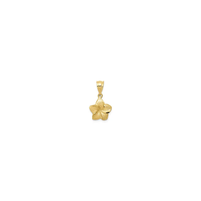 Bone - Carved Pendants with Tribal - Inspired SymbolsMini Plumeria Flower Pendant (14K)