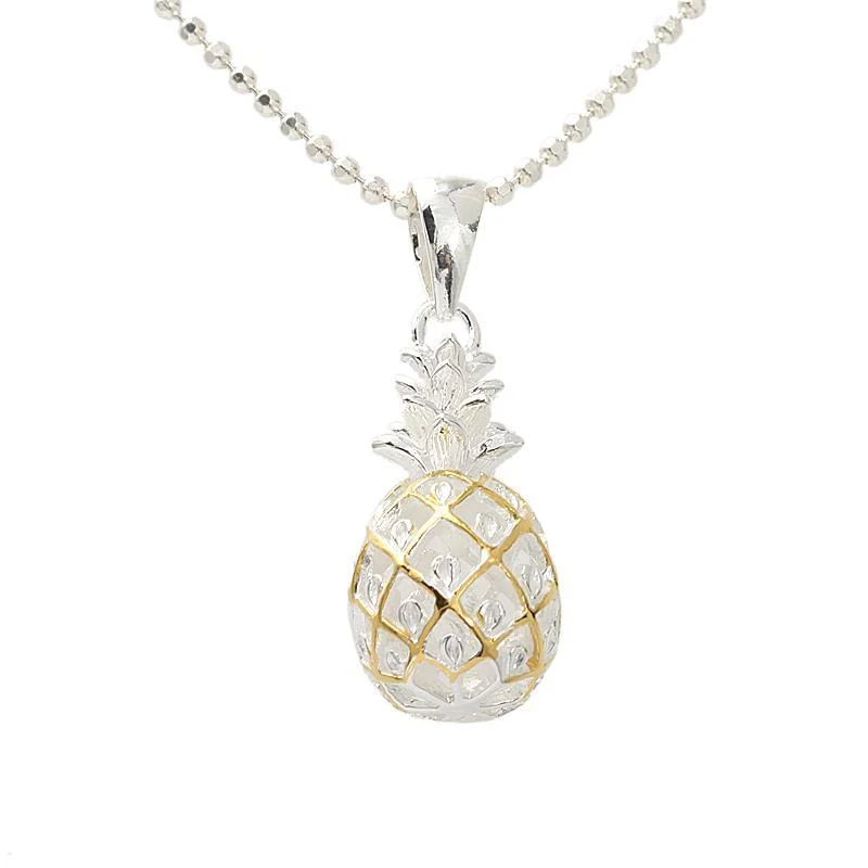 Star - Shaped Pendant Necklaces in Sterling Silver with Enamel AccentsStar - Shaped Pendant Necklaces in Sterling Silver with Enamel AccentsSterling Silver Two-Tone Yellow Gold Plated Pineapple Pendant (S/M/L/XL) (Chain Sold Separately)