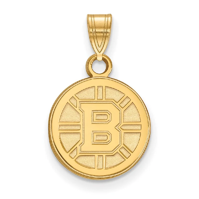 Amber Pendants with Fossilized Insect InclusionsSS 14k Yellow Gold Plated NHL Boston Bruins Small Disc Pendant