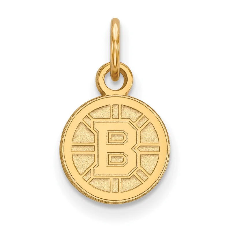 Turquoise - Inlaid Pendants with Southwest - Style Geometric PatternsSS 14k Yellow Gold Plated NHL Boston Bruins XS (Tiny) Disc Charm