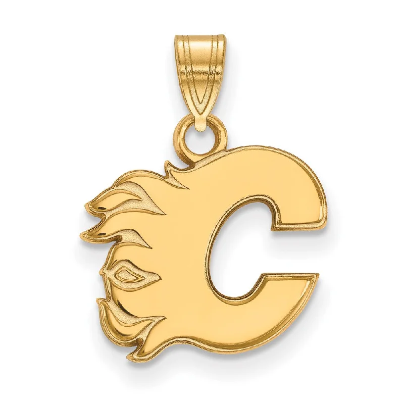 Jade - Carved Pendants in the Form of a Buddha StatueSS 14k Yellow Gold Plated NHL Calgary Flames Small Pendant