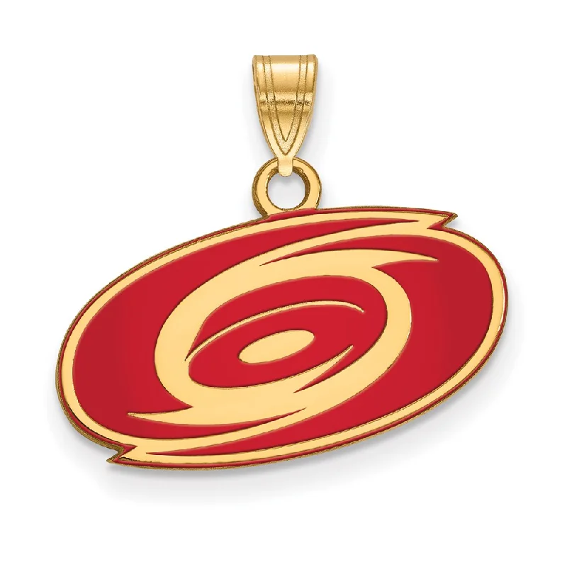 Lapis Lazuli Pendants with Gold - Leaf AccentsSS 14k Yellow Gold Plated NHL Carolina Hurricanes SM Enamel Pendant