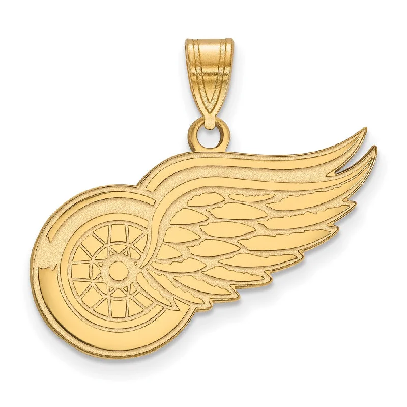 Turquoise - Inlaid Pendants with Southwest - Style Geometric PatternsSS 14k Yellow Gold Plated NHL Detroit Red Wings Large Pendant