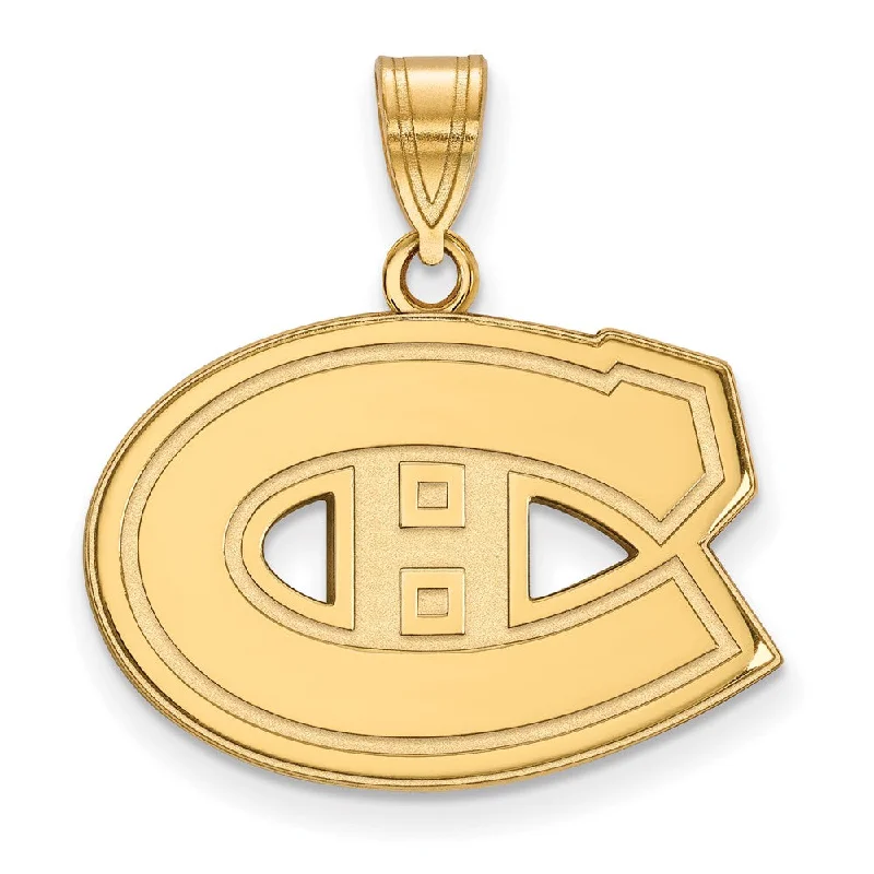 Bone - Carved Pendants with Tribal - Inspired SymbolsSS 14k Yellow Gold Plated NHL Montreal Canadiens Medium Pendant