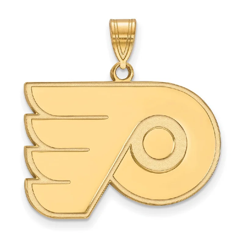 Turquoise - Inlaid Pendants with Southwest - Style Geometric PatternsSS 14k Yellow Gold Plated NHL Philadelphia Flyers Large Pendant