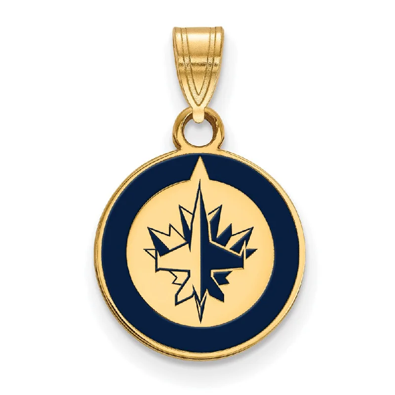 Bone - Carved Pendants with Tribal - Inspired SymbolsSS 14k Yellow Gold Plated NHL Winnipeg Jets SM Enamel Disc Pendant