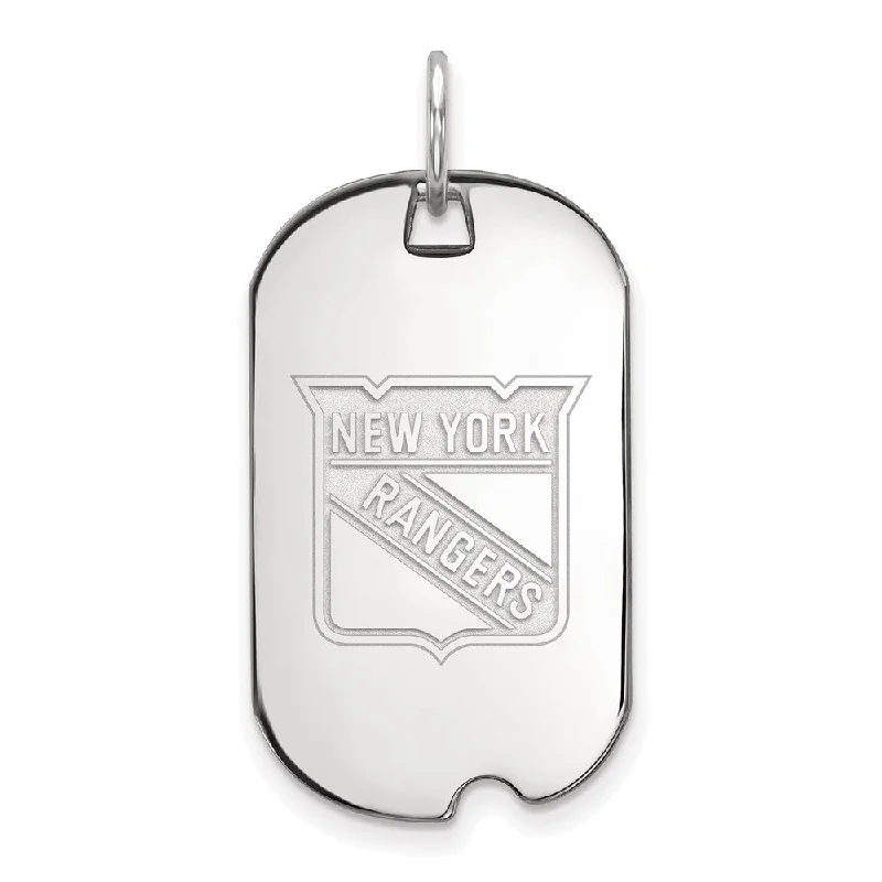 Lapis Lazuli Pendants with Gold - Leaf AccentsSterling Silver NHL New York Rangers Dog Tag Pendant