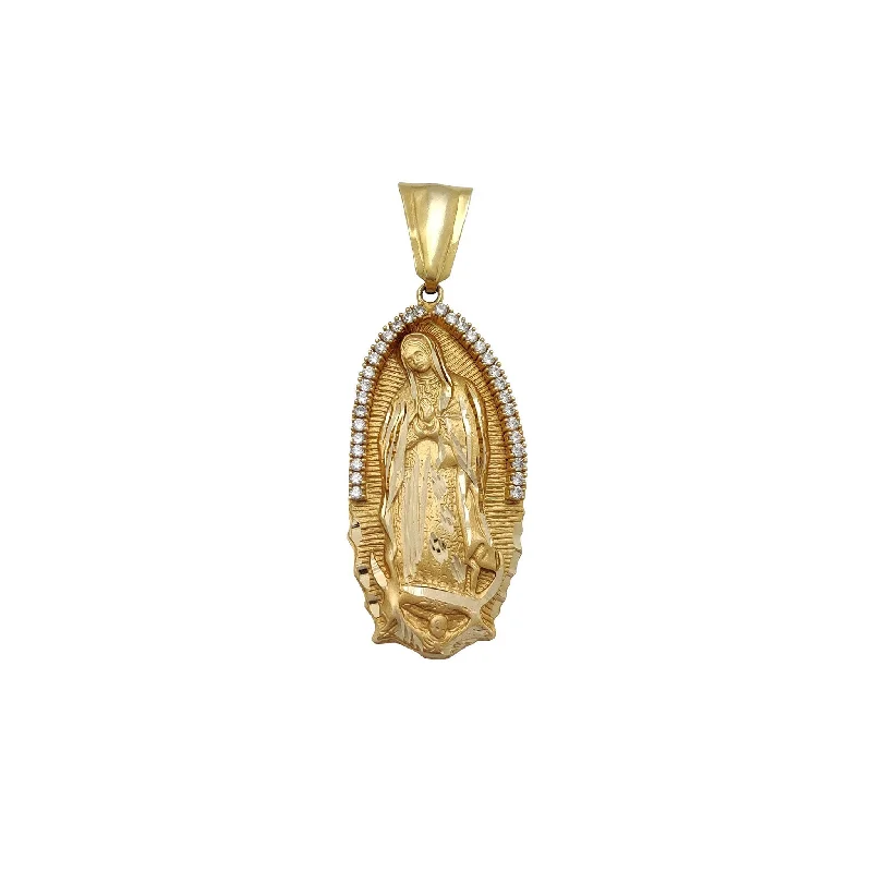 Jade - Carved Pendants in the Form of a Buddha StatueStone-Set Oval Virgin Mary Pendant (14K)